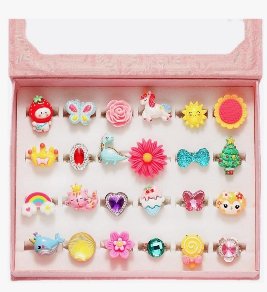 PinkSheep Jewel Rings Set - FIND5STAR