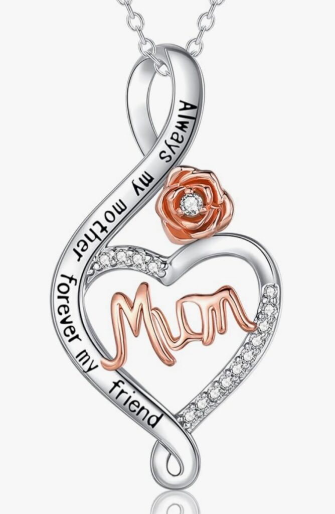 Sterling Silver Rose Necklace - FIND5STAR