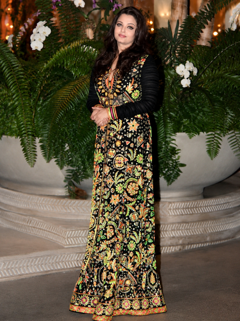 Aishwarya Rai Inspired Black Embroidered Anarkali Gown - FIND5STAR