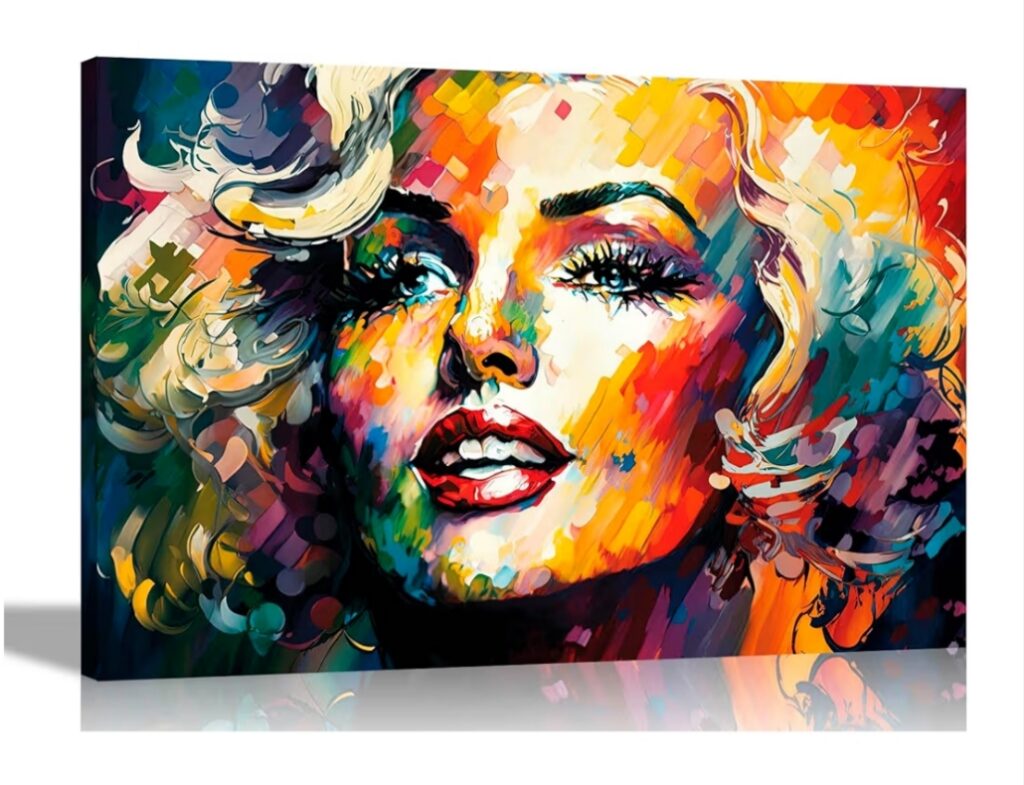 Marilyn Monroe Abstract Canvas Wall Art - FIND5STAR